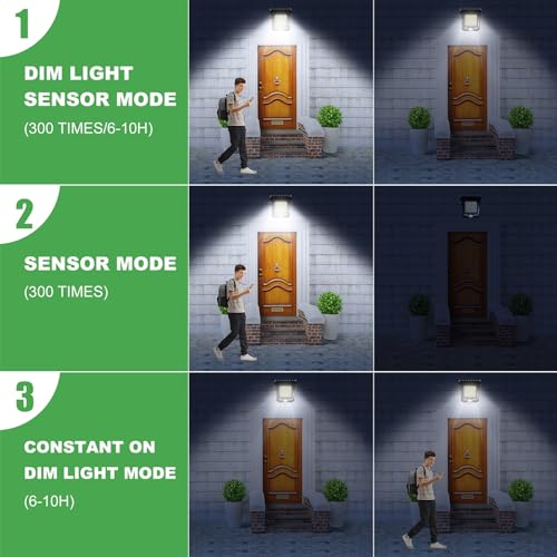 Tryme 118Leds Solar Lights Outdoor Clip Motion Sensor Lights Secur...