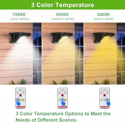 Tryme 118Leds Solar Lights Outdoor Clip Motion Sensor Lights Secur...