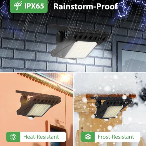 Tryme 118Leds Solar Lights Outdoor Clip Motion Sensor Lights Secur...