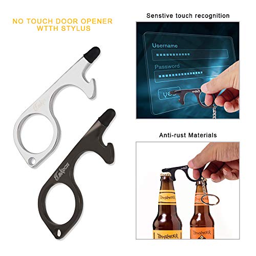 TSKECN No Touch Door Opener Tool,4 Pack Multifunctional No Touch K...