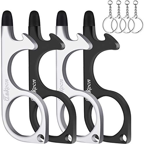 TSKECN No Touch Door Opener Tool,4 Pack Multifunctional No Touch K...