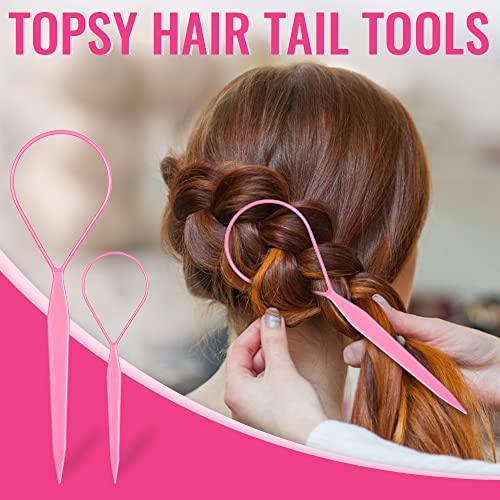 TsMADDTs 1000pcs Clear Small Rubber Elastics with Hair Loop Stylin...