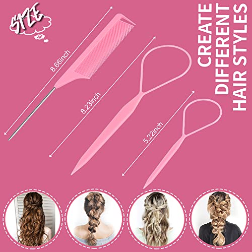 TsMADDTs 1000pcs Clear Small Rubber Elastics with Hair Loop Stylin...