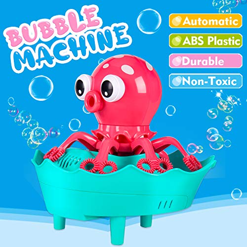 Bubble Machine Octopus Bubble Blower for Kids Toddlers, Automatic ...