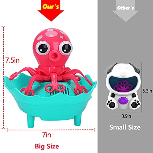 Bubble Machine Octopus Bubble Blower for Kids Toddlers, Automatic ...