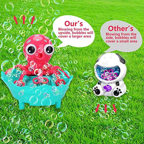 Bubble Machine Octopus Bubble Blower for Kids Toddlers, Automatic ...