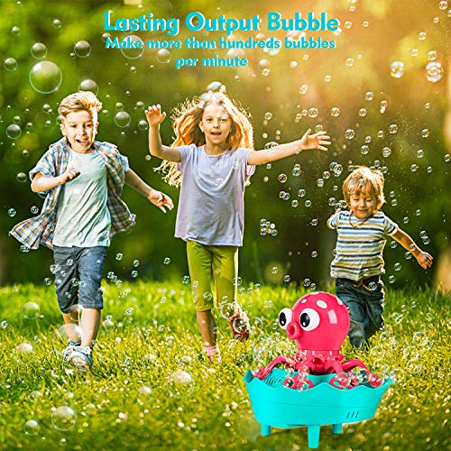 Bubble Machine Octopus Bubble Blower for Kids Toddlers, Automatic ...