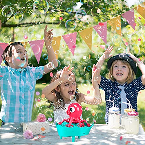 Bubble Machine Octopus Bubble Blower for Kids Toddlers, Automatic ...