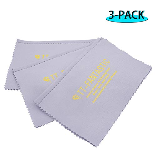 Polishing Cleaning Cloth for Silver, Gold, Platinum Jewelry, Watch...