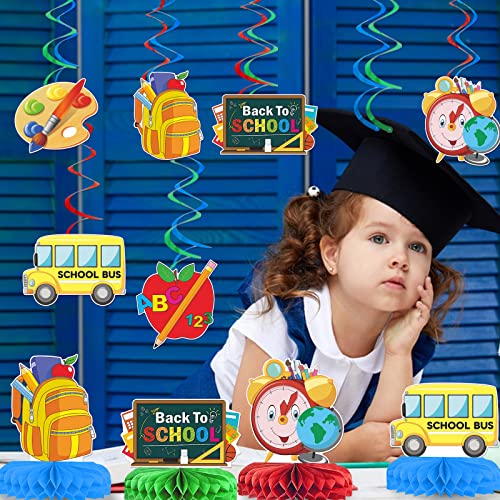 Back to School Banner Hanging Swirls for Back To School Decoration...