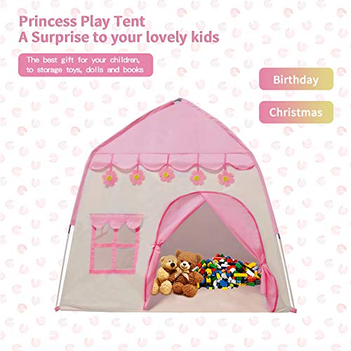 TTLOJ Kids Play Tent for Girls Boys Princess Playhouse Girls Pink ...