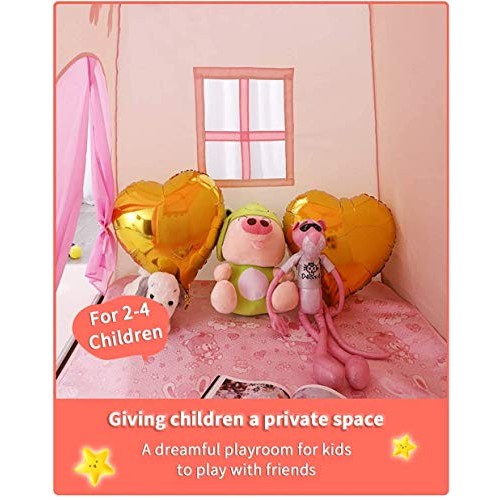 TTLOJ Kids Play Tent for Girls Boys Princess Playhouse Girls Pink ...
