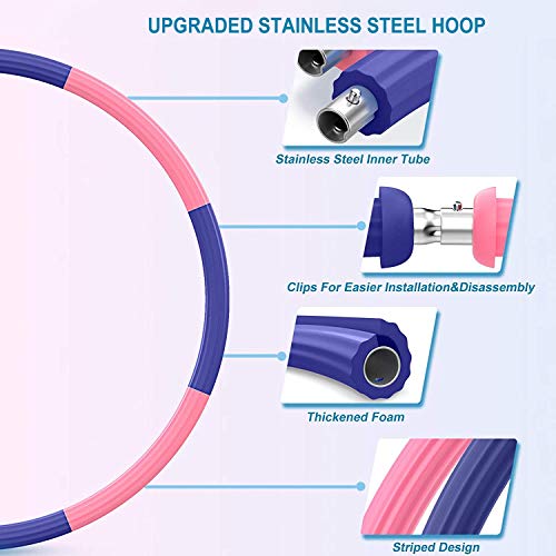 TTMOW Weighted Exercise Hoop for Adults Weight Loss, 2.15lbs Fitne...