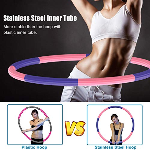 TTMOW Weighted Exercise Hoop for Adults Weight Loss, 2.15lbs Fitne...