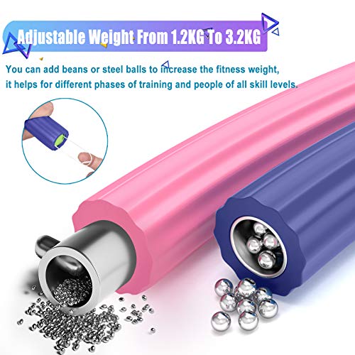 TTMOW Weighted Exercise Hoop for Adults Weight Loss, 2.15lbs Fitne...