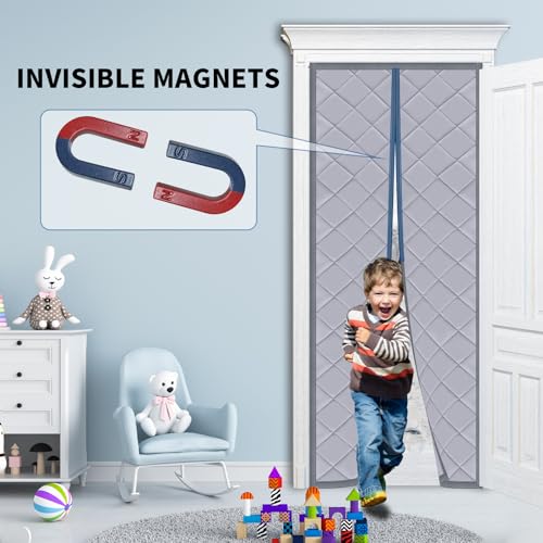 TTZ Magnetic Thermal Insulated Door Curtain,Upgraded Oxford Cloth&...