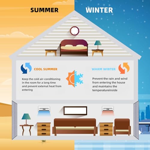 TTZ Magnetic Thermal Insulated Door Curtain,Upgraded Oxford Cloth&...