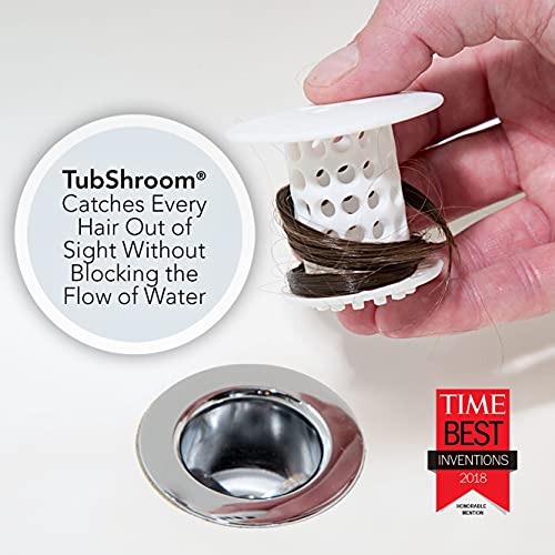 TubShroom The Revolutionary Tub Drain Protector Hair Catcher/Strai...