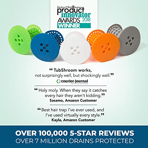 TubShroom The Revolutionary Tub Drain Protector Hair Catcher/Strai...