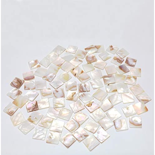 Tueascallk 300 Pcs of Natural Mother of Pearl Mosaic Tiles, for Ho...