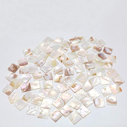 Tueascallk 300 Pcs of Natural Mother of Pearl Mosaic Tiles, for Ho...