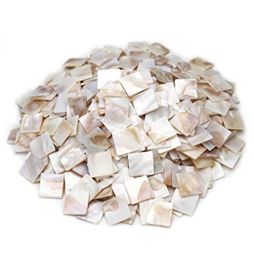Tueascallk 300 Pcs of Natural Mother of Pearl Mosaic Tiles, for Ho...