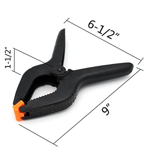 Tueascallk 9 Heavy Duty Nylon Spring Clamps, Woodworking Clamp, f...