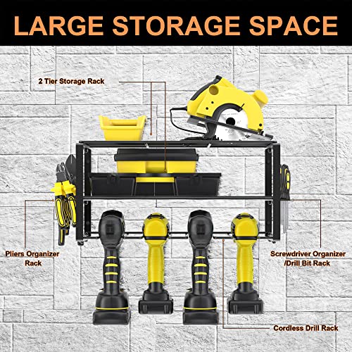 2 Pack Power Tool Organizer,Garage Organization and Storage,Drill ...