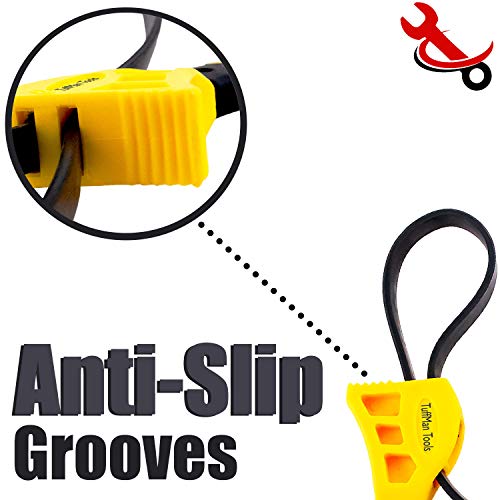 Oil Filter Wrench Set - 2pcs, Use as Jar Opener, Pipe Wrench, Rubb...