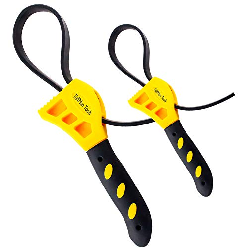 Oil Filter Wrench Set - 2pcs, Use as Jar Opener, Pipe Wrench, Rubb...