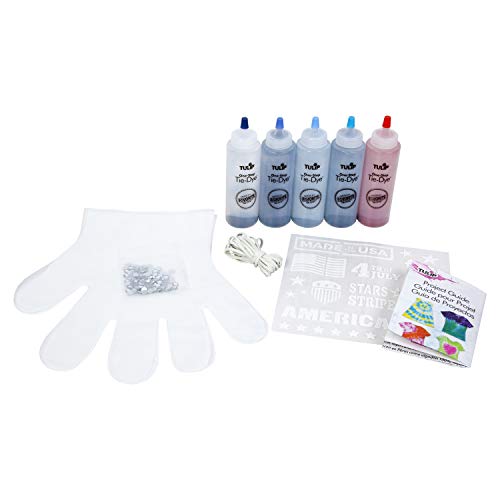 Tulip One-Step Tie-Dye Kit Americana Tie Dye, Red, Blue