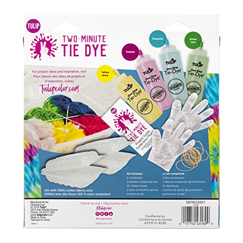 Tulip One-Step Tie-Dye Kit Fast & Easy Fabric Designs in 2 Minutes...