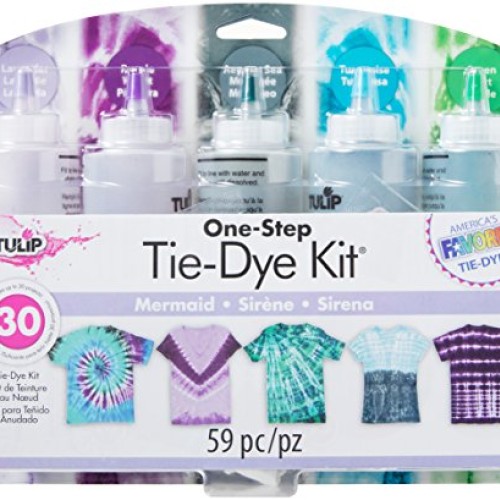 Tulip One-Step Tie-Dye Kit One-Step Tie Kit Fabric Dye, Mermaid