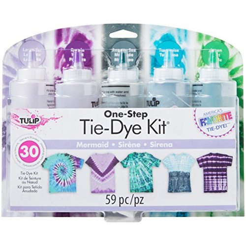 Tulip One-Step Tie-Dye Kit One-Step Tie Kit Fabric Dye, Mermaid
