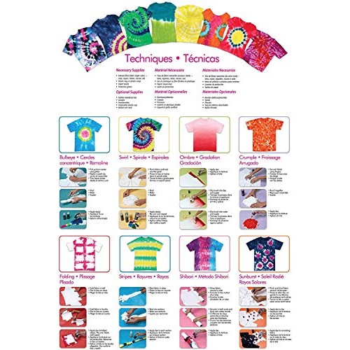 Tulip One-Step Tie-Dye Kit One-Step Tie Kit, Rainbow DIY, Fun, Non...