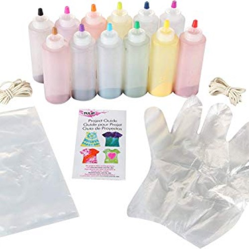 Tulip One-Step Tie-Dye Kit One-Step Tie Kit, Rainbow DIY, Fun, Non...