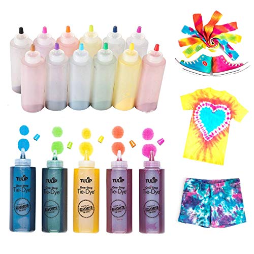 Tulip One-Step Tie-Dye Kit One-Step Tie Kit, Rainbow DIY, Fun, Non...