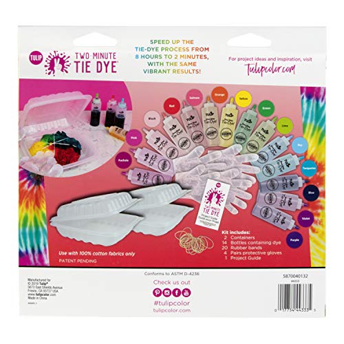 Tulip One-Step Tie-Dye Kit Tulip Two-Minute Kit, Fast & Easy Tie D...