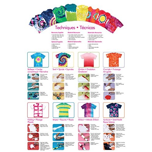 Tulip Tie Fabric Dye Kit, Vibrant, 3 colors, 0.44oz