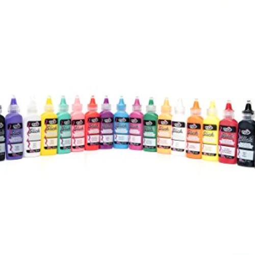Tulip 10046125 Dimensional Fabric Paint Party Pack, Permanent 3D P...