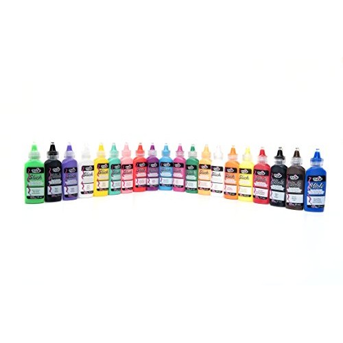 Tulip 10046125 Dimensional Fabric Paint Party Pack, Permanent 3D P...