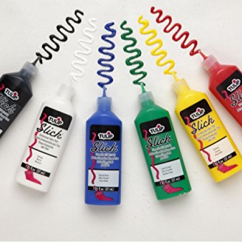 Tulip 10046125 Dimensional Fabric Paint Party Pack, Permanent 3D P...