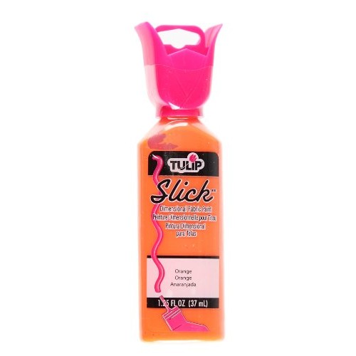 Tulip Dimensional Fabric Paint 1-1/4 Ounces-Slick-Orange