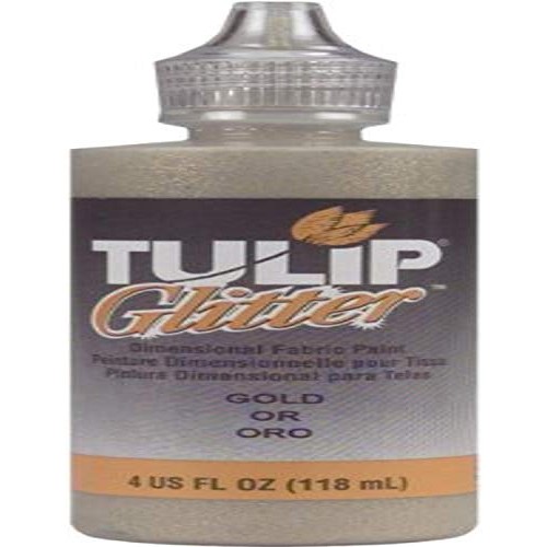 TULIP Dimensional Fabric Paint 4oz Glitter Gold