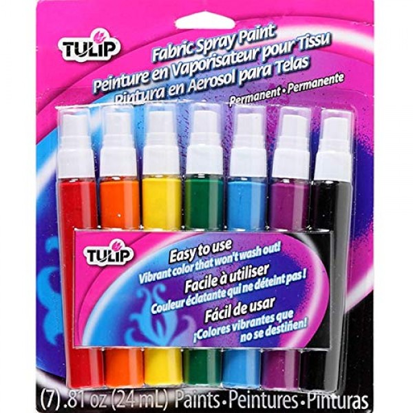 Tulip Fabric Spray Sets 29669 SOP Multi Rainbow 7Pk, 0.81 Fl Oz P...