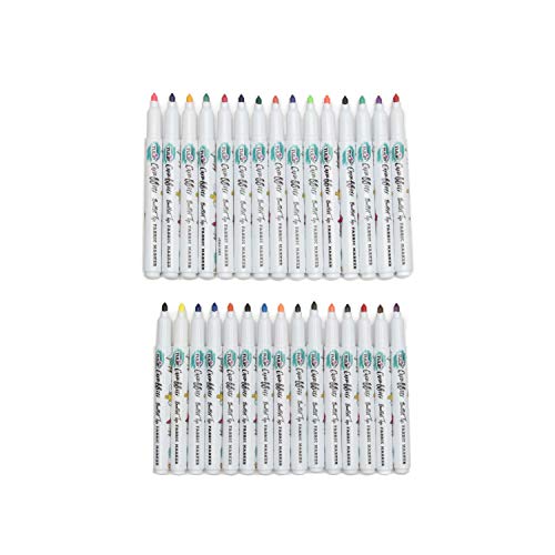 TULIP Graffiti Fabric Markers, 30 Pack, Rainbow Bullet, 30 Count