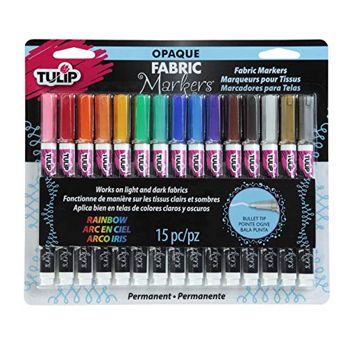 TULIP Permanent Nontoxic 15 Pack-Fine Bullet Tip, Child Safe, Mini...