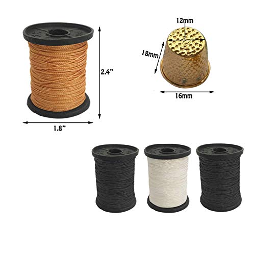 Set of 20 Hand Sewing Needles + Upholstery Thread + Sewing Thimble...