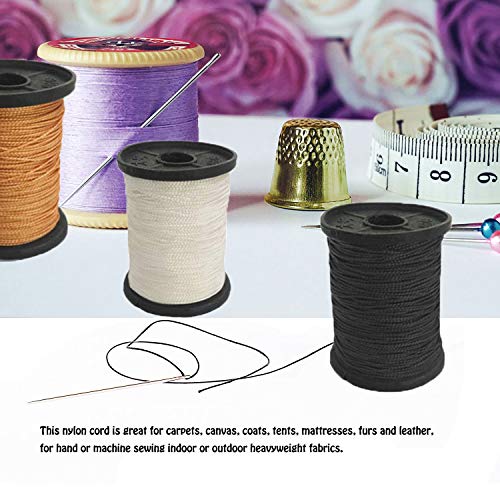 Set of 20 Hand Sewing Needles + Upholstery Thread + Sewing Thimble...