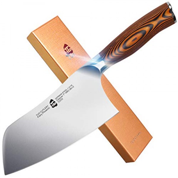 TUO Vegetable Cleaver- Chinese Chef’s Knife - Stainless Steel Kitc...